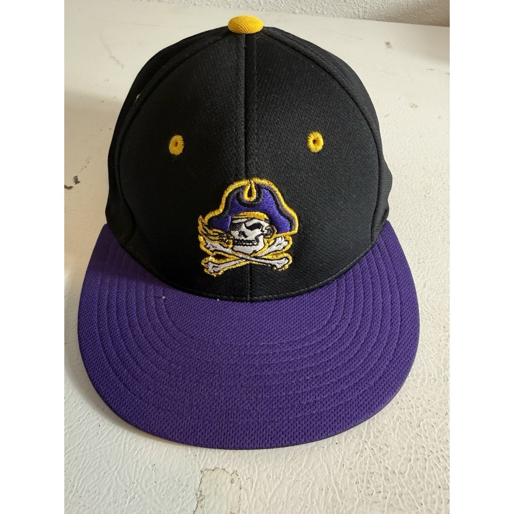 ECU Eastern Carolina Pirates Flat Bill Baseball Cap Hat XS‎